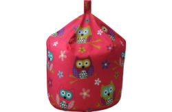 Chad Valley Owl Cotton Beanbag - Multicoloured.